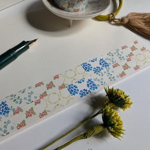 Seitousha Masking tape l Flower Patchwork l Washi tape l Colorful flower Washi tape