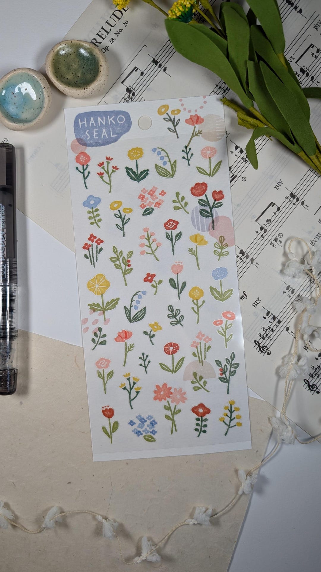 Mindwave Floral Sticker Sheet: Transparent Planner Stickers - Etsy