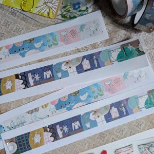 Chihiro Sanoda Washi Tape: Gold Foil Japanese Planner Tape l Journaling and planner supplies