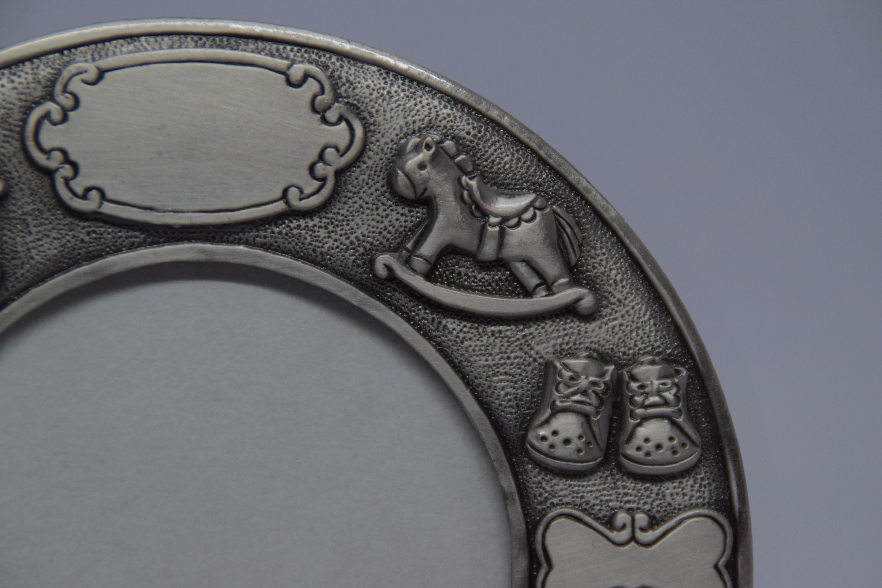 Vintage Pewter Baby Frame Ornate Pewter Frame Vintage Etsy