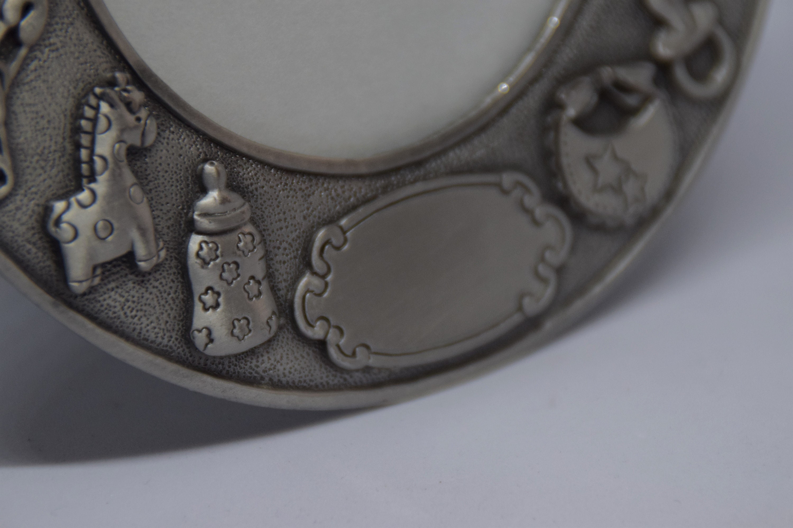 Vintage Pewter Baby Frame Ornate Pewter Frame Vintage Etsy