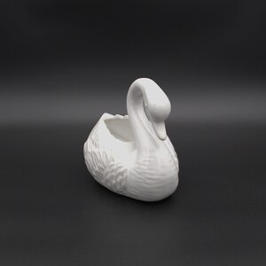 Vintage SUBTIL Ceramic Swan Planter | White Ceramic Planter | Swan Shaped Plant Pot | Portuguese Ceramics | Made in Portugal |Swan Plant Pot