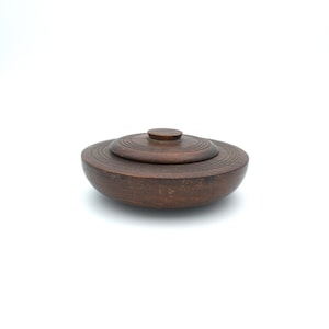 Mid Century Modern Wood Box | Danish Rosewood Wood Box | Jewelry Box | MCM | Trinket Box | Wood Carved | Vintage Décor | Decorative Box