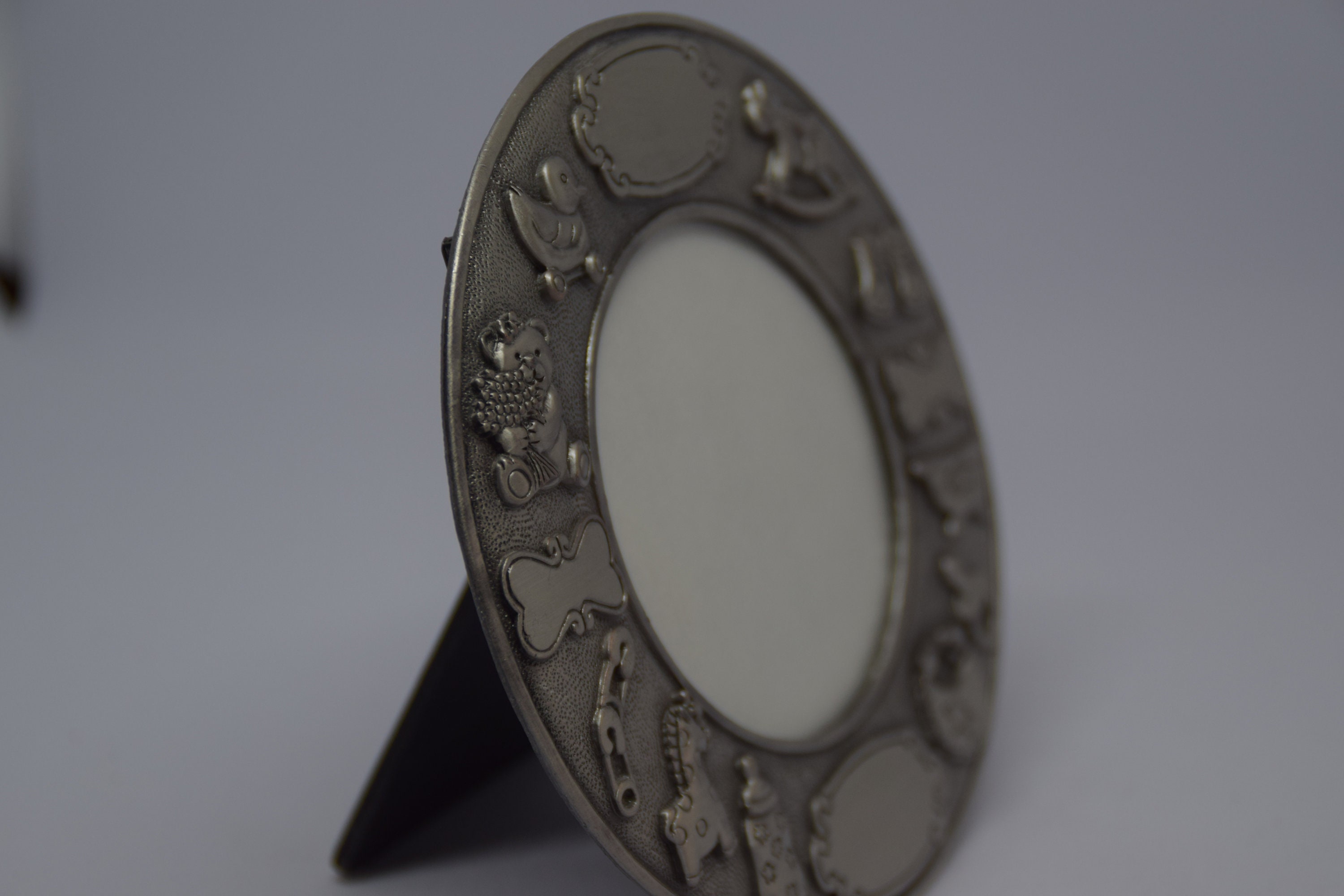 Vintage Pewter Baby Frame Ornate Pewter Frame Vintage Etsy