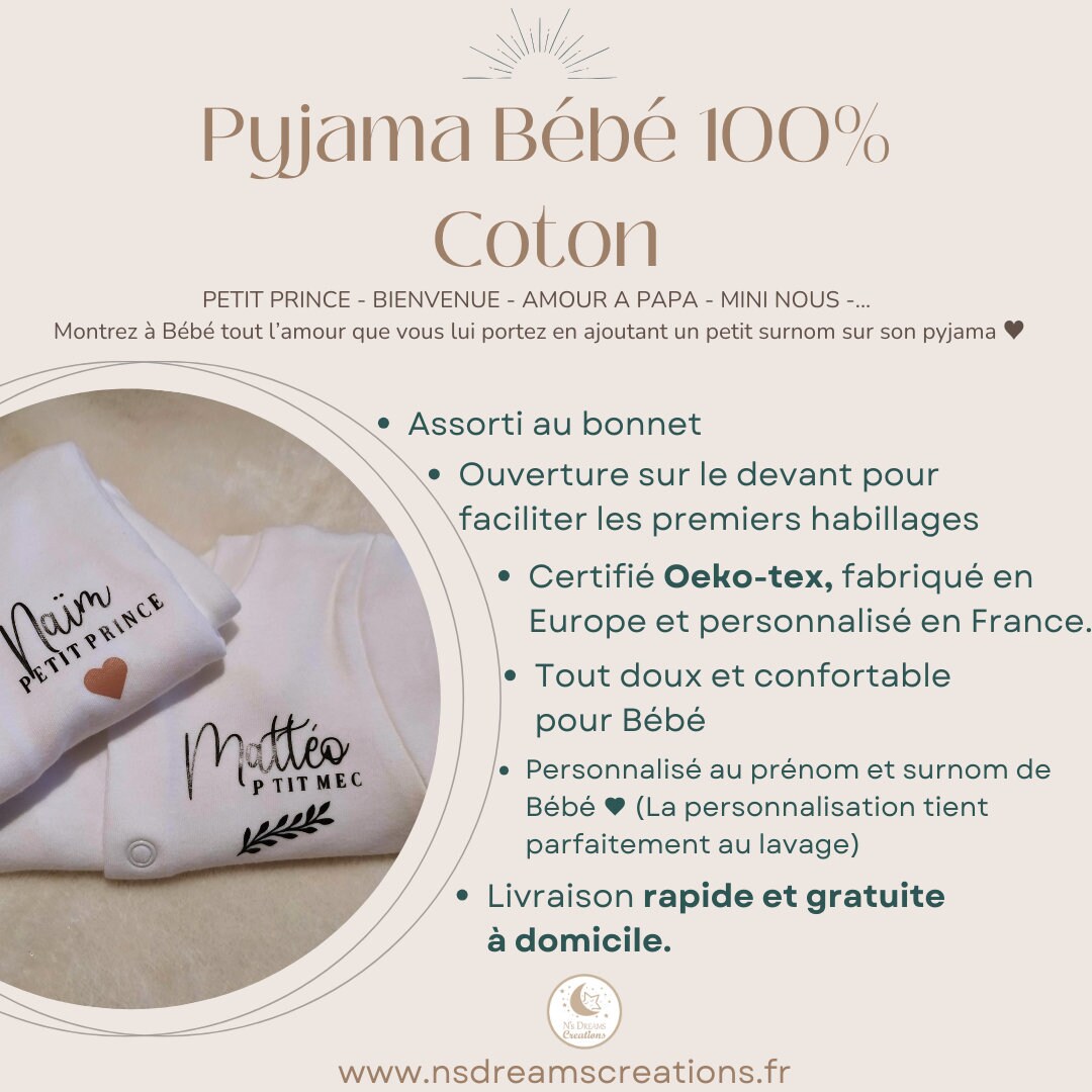 Pyjama bebe prenom new arrivals