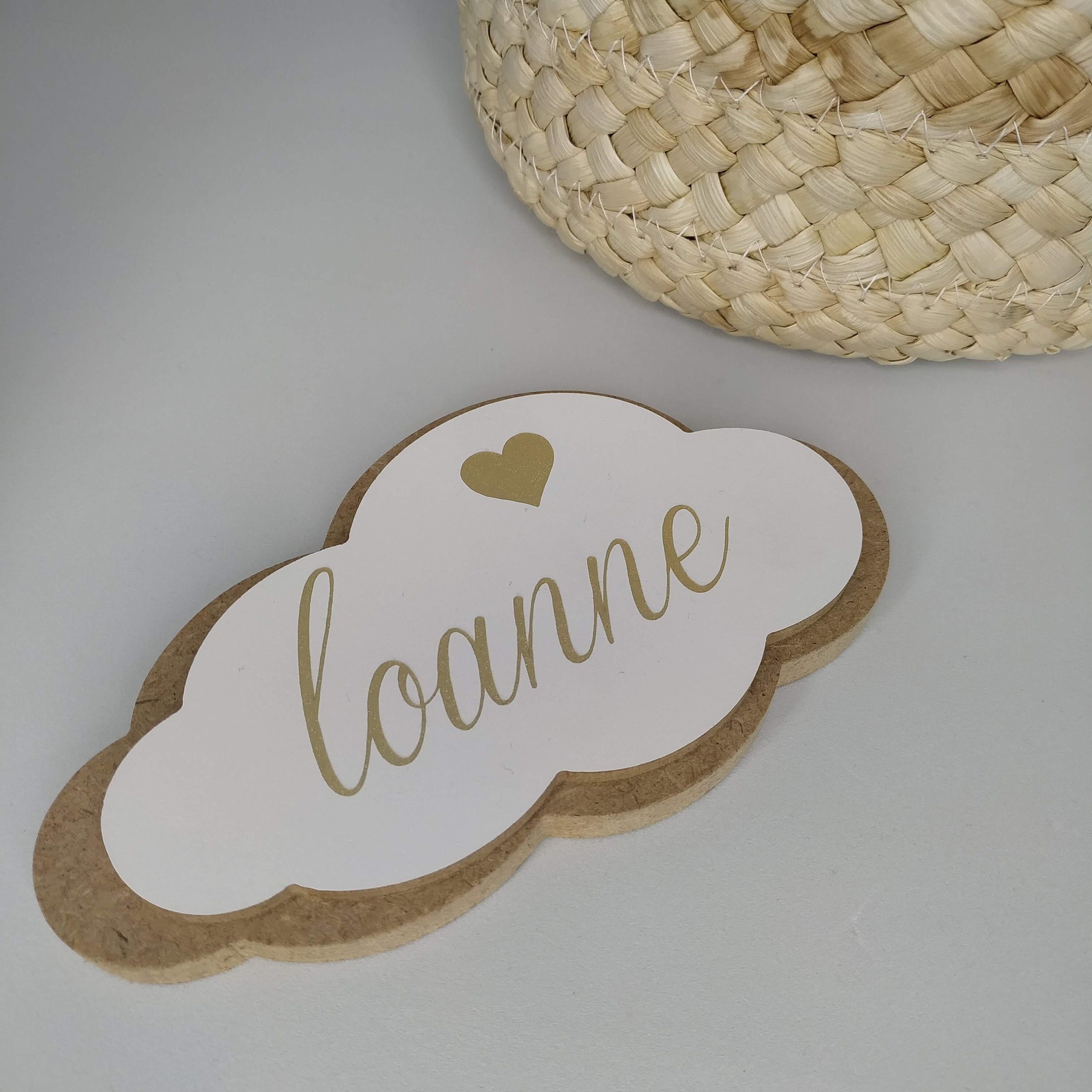 Nuage Mural en Bois Personnalisé // Décoration Chambre d'enfant Cadeau Enfant Naissance