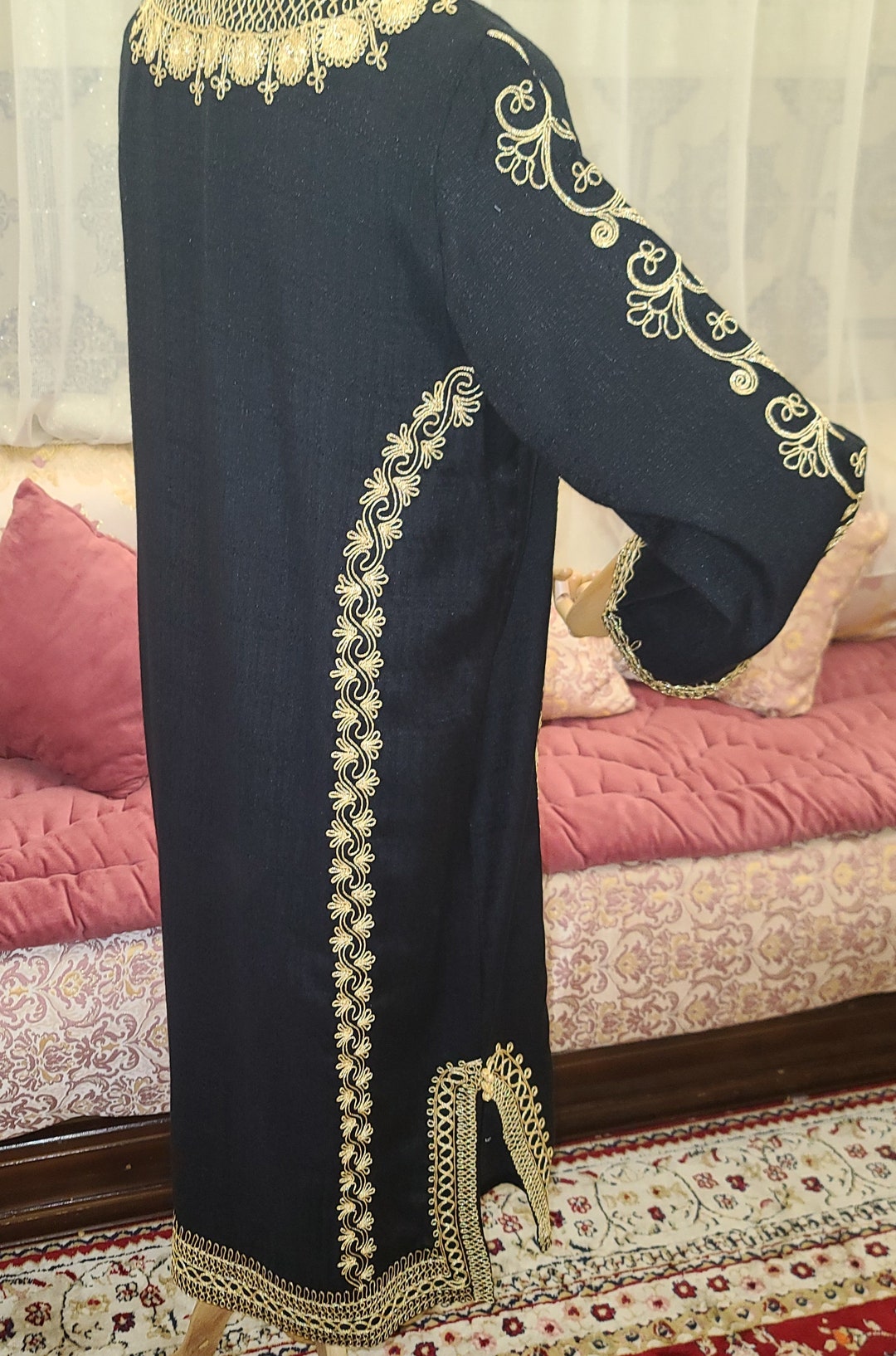 kaftan-traditionnel-marocain-brod-au-fil-d-or-etsy