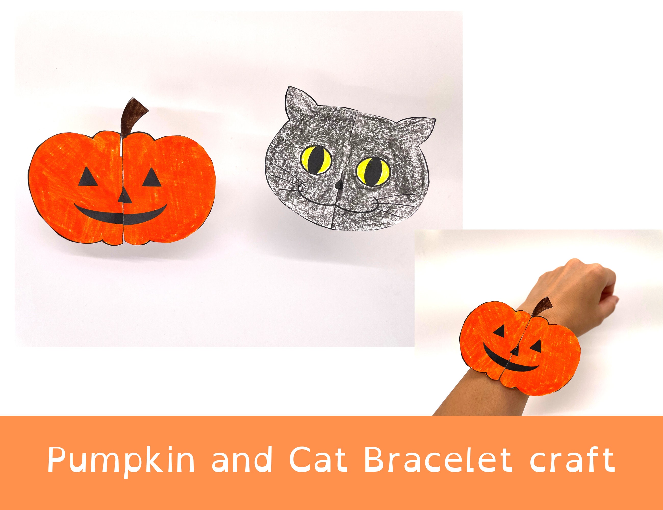Halloween Kids Activity Bundle, Printable Craft Template - Etsy