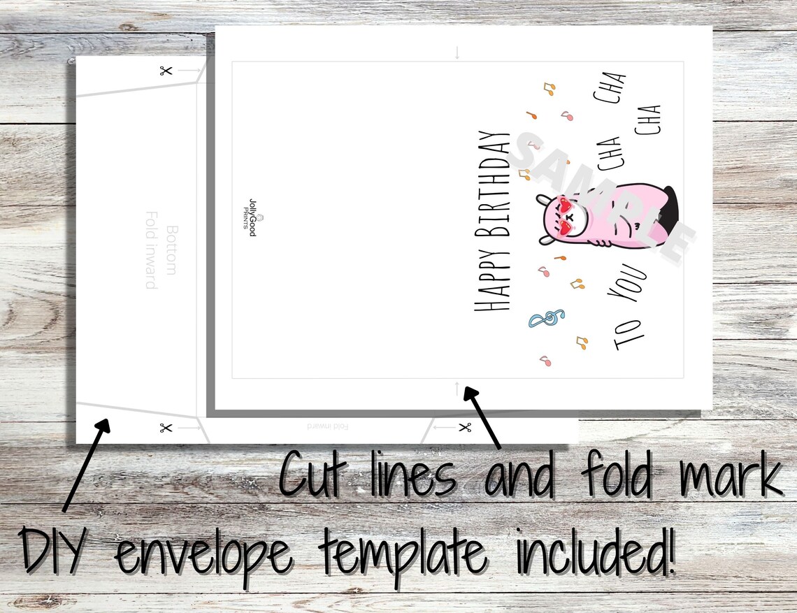 Happy Birthday Card, Llama, Printable Llama Birthday Card, INSTANT ...