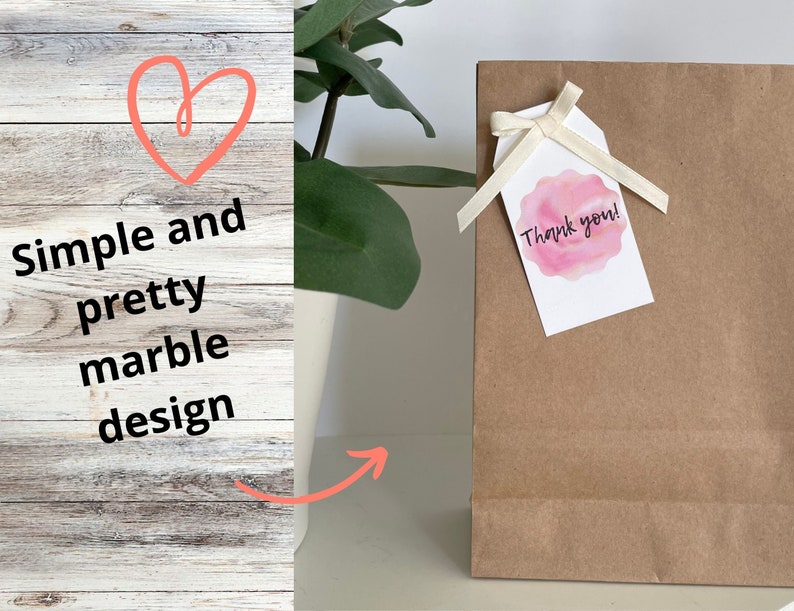 Thank You Gift Tags Printable, Goody Bags, Gifts, INSTANT DOWNLOAD - Etsy