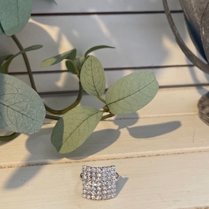 Crystal Clear Square Ring