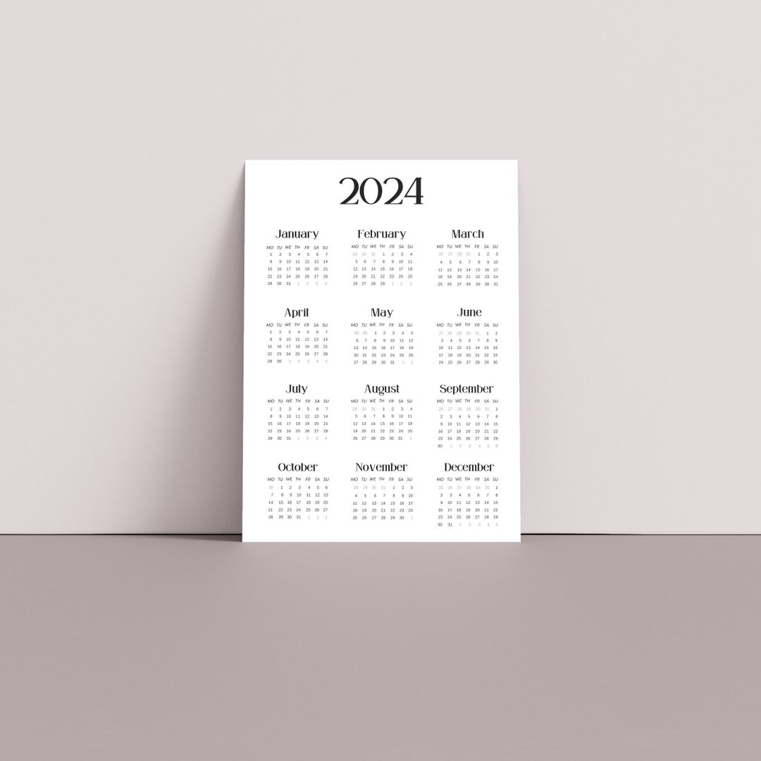 Printable Year Calendar By Lines 2023 Printable Year Calendar By Lines 2023