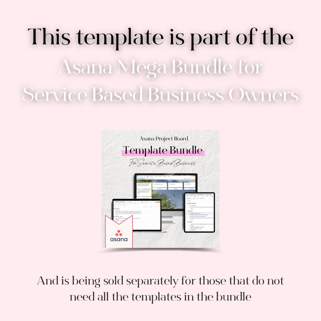 Operations Asana Project Board Template for Asana Project Management