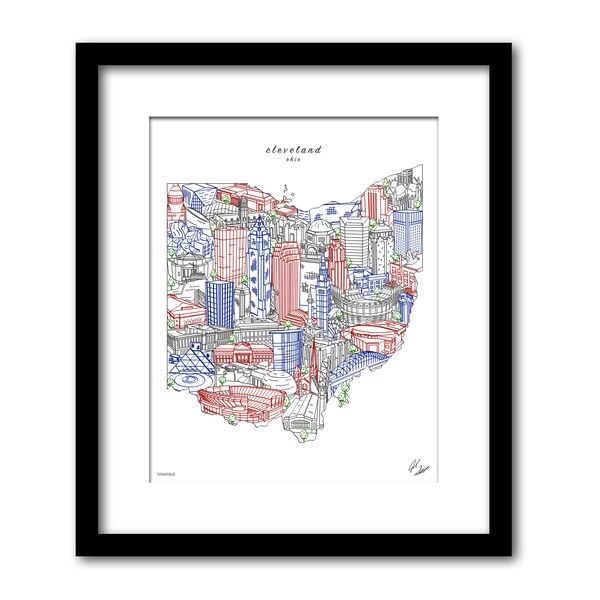 Cleveland Ohio Wall Art Etsy