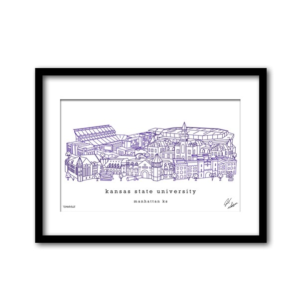 Kansas State University Art Prints Etsy