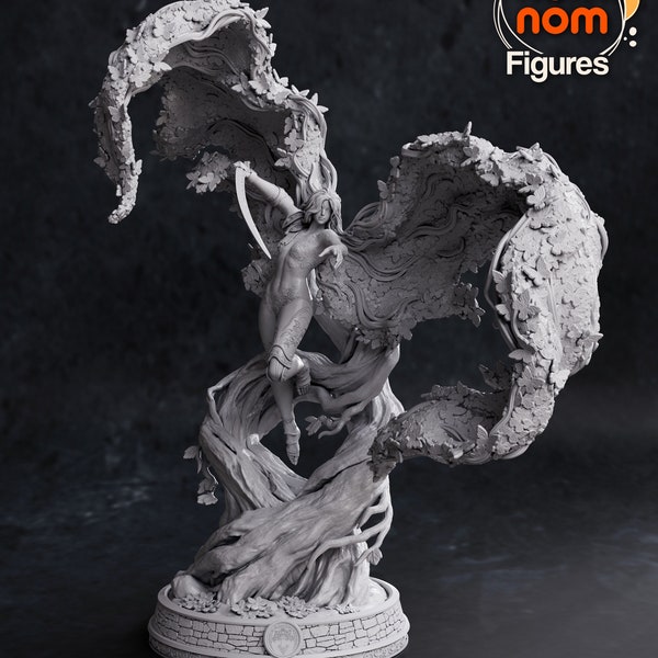 Malenia Goddess of Rot - Tabletop Miniatures for Gaming or Painting, by Nom-Nom Figures