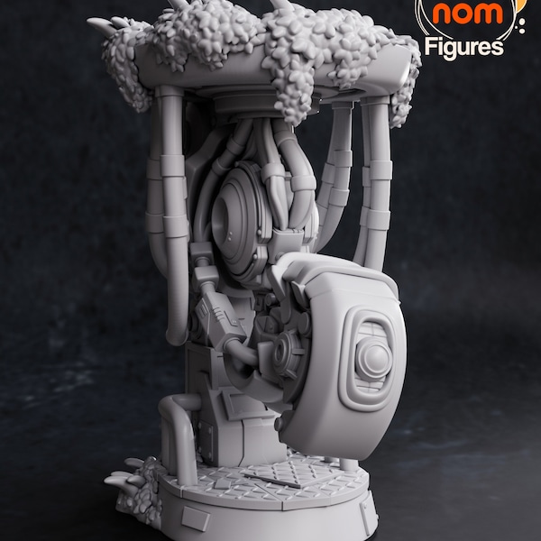 Chibi Glados from Portal - Tabletop Miniatures for Gaming or Painting, by Nom-Nom Figures