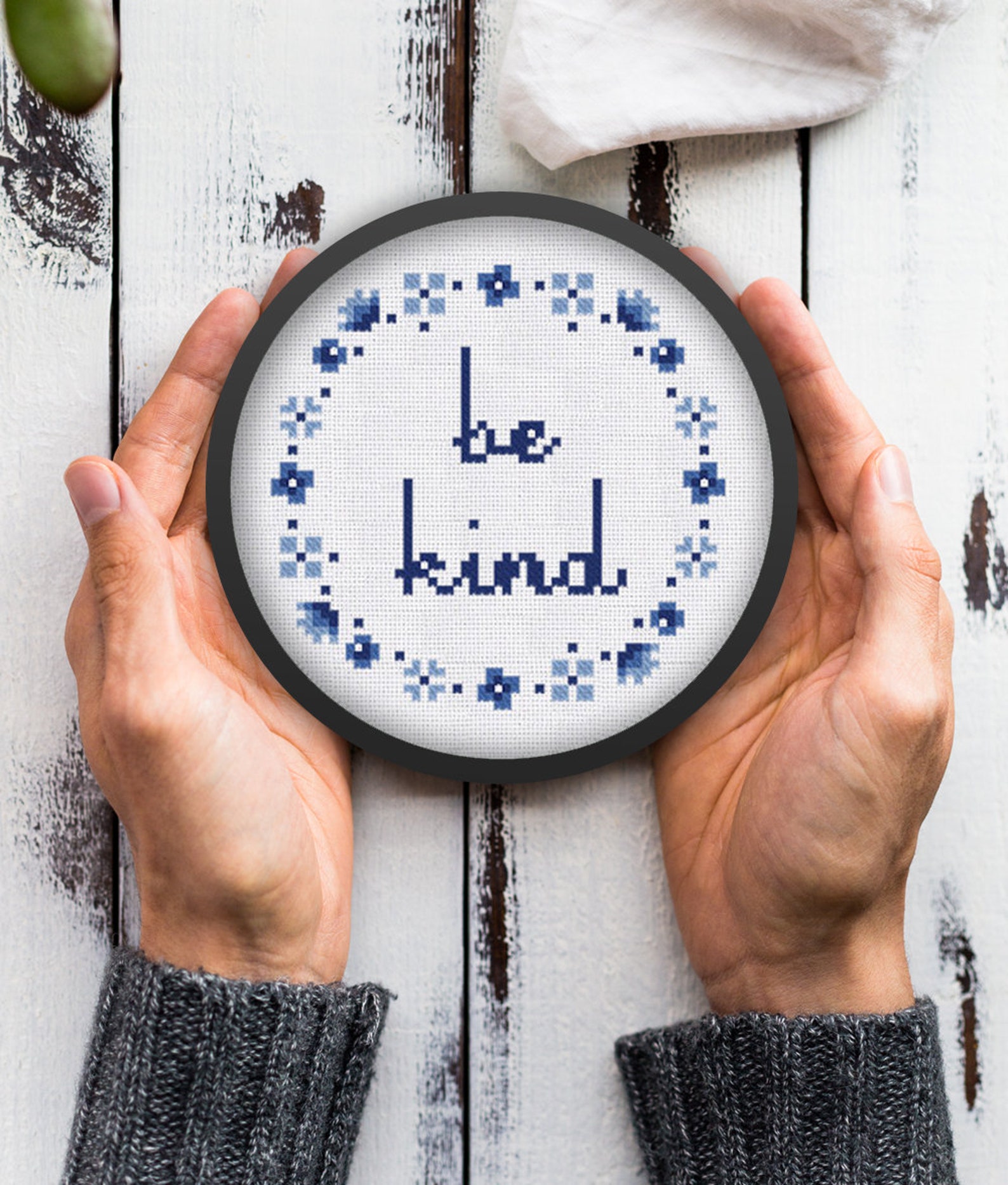 Kind Patterns Cross Stitch Pattern Be Kind Instant Download PDF Modern Counted Chart ...