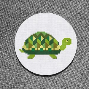 Cross Stitch Pattern Little Turtle Instant Download PDF Counted Chart