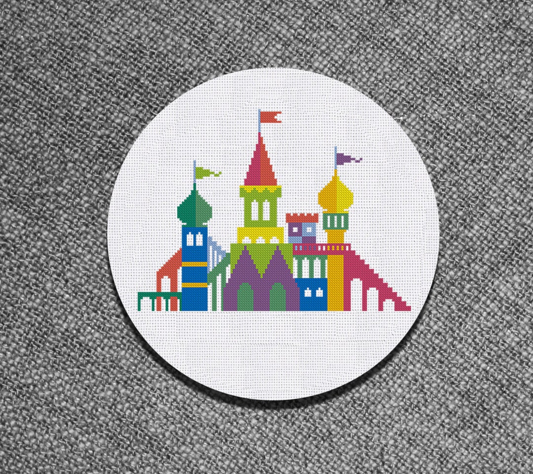 Cross Stitch Pattern Geometric Castle Instant Download PDF Counted ...