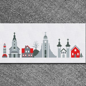 Cross Stitch Pattern Reykjavik Instant Download PDF Counted Chart