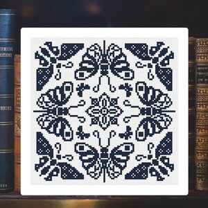 Cross Stitch Pattern Butterfly Sampler Instant Download PDF Counted Chart