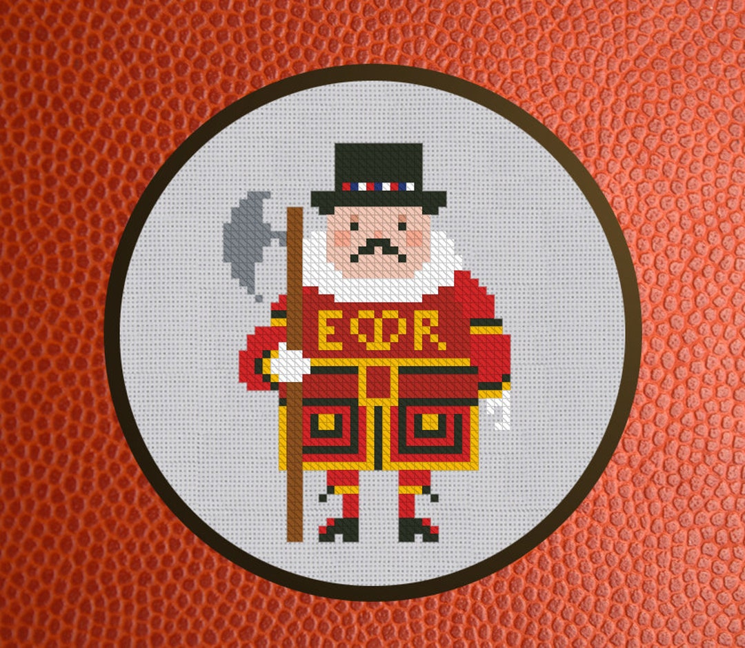 Cross Stitch Pattern Beefeater Instant Download PDF Counted Chart Etsy