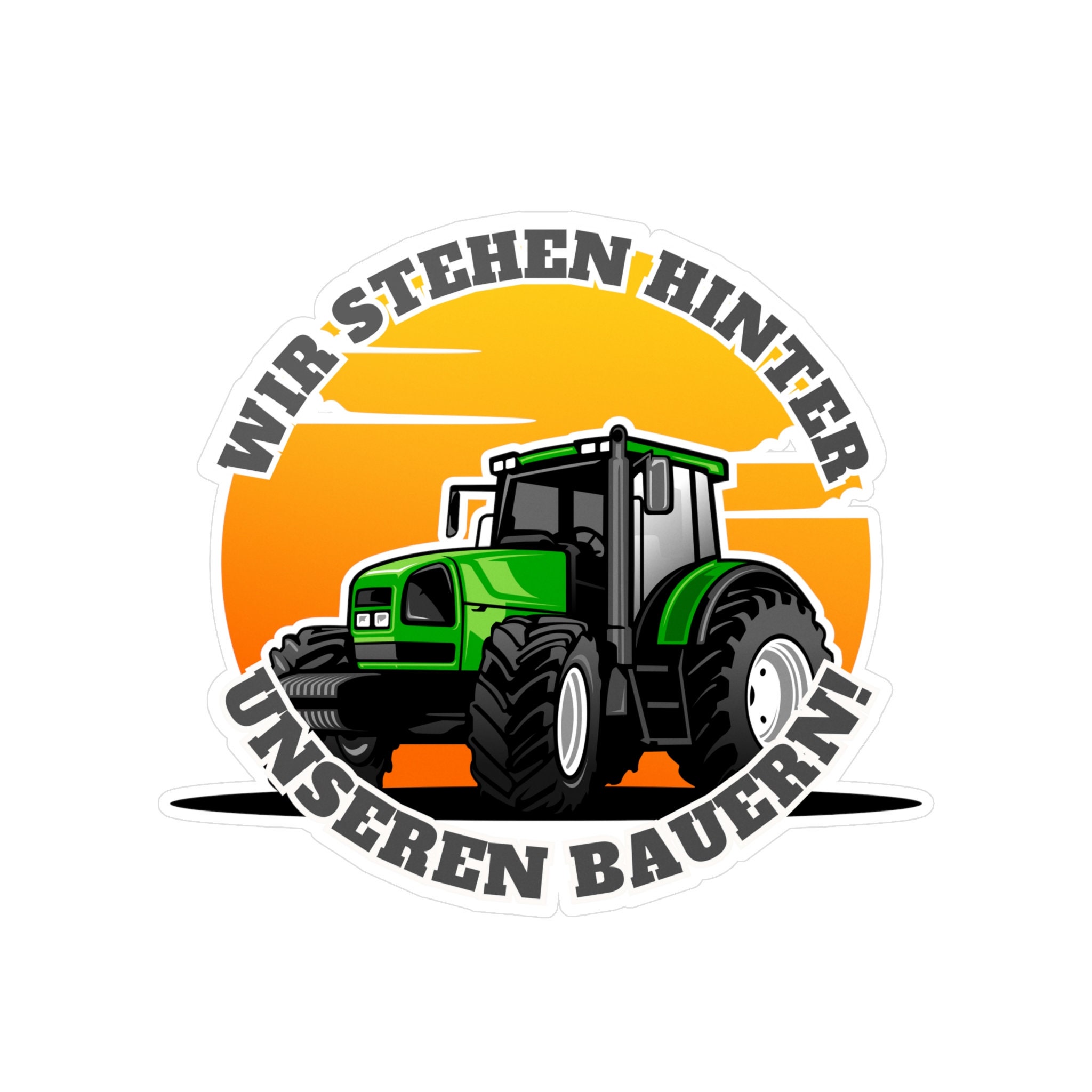 ⭐️ Auto Aufkleber Landvolkbewegung Protest Demo Regierung Landwirte Bauer  ⭐️ 7x10 cm ⭐️ Premium Sticker fürs Motorrrad Roller Mofa Bus Traktor  Caravan