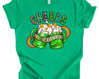 St. Patrick's Day Shirt, Cheers F*ckers Funny St. Patrick's Day Shirt, Shamrock Lucky Shirt, Irish Beer Shirt, St Patricks Day Drinking Tees