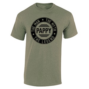Pappy Shirt - Pappy The Man The Myth The Legend Shirt - Gift for Pappy - Father's Day Shirt or Holiday Gift for Dad