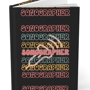 Sonographer Journal: Retro Design Ultrasound Tech Notebook