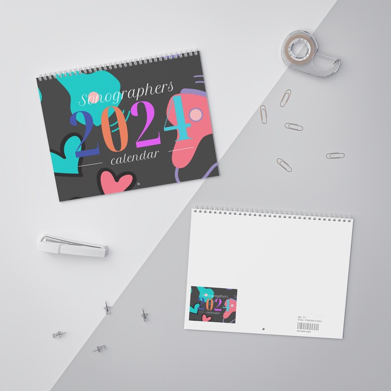 2024 Calendar, Sonographer's Calendar 2024, Ultrasound Tech Gift
