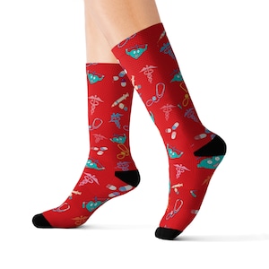 Medical Theme Socks: Doctor Nurse Gift, Fashionable Healthcare