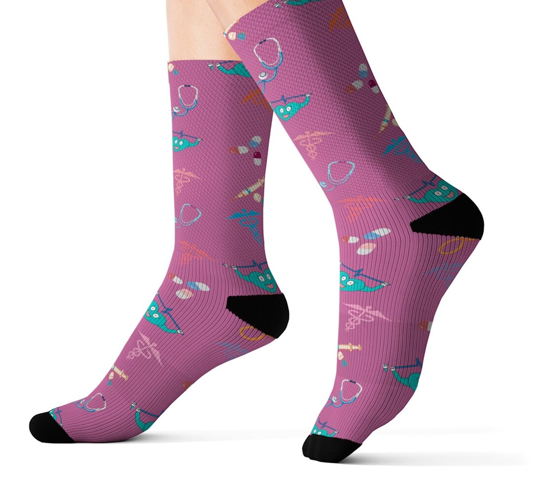 Socks for Doctors, Doctor Gifts, Socks for Nurses, Medical Theme Socks