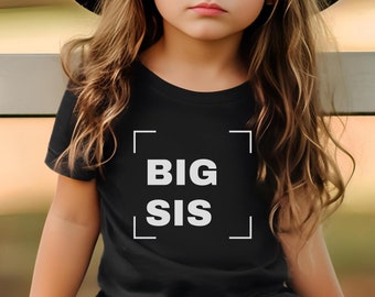 Ich werde große Schwester T-Shirt – Big Sis 2024 Shirt – Big Sister T-Shirt für Mädchen