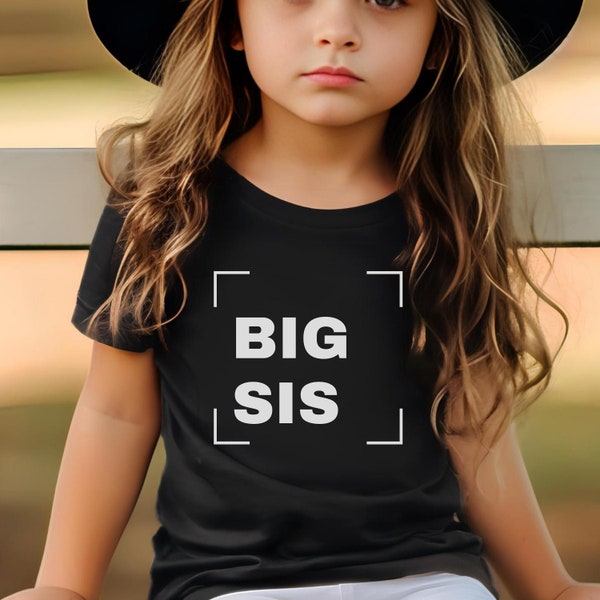 Ich werde große Schwester T-Shirt – Big Sis 2024 Shirt – Big Sister T-Shirt für Mädchen