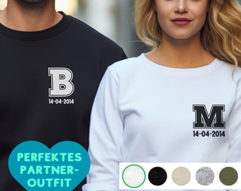 Pärchen Pullover, Paar Sweatshirt – Valentinstag Geschenk – Besties Pullover – Beste Freundin, Jahrestaggeschenk, Hochzeitstag Geschenk