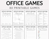 Editable Office Games Bundle: 50 Team Building Games for Work, Work Party Games, Happy Hour, Get to Know You Activities