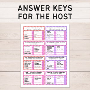 Bridal Shower Friendly Feud, Bridal Shower Games, Clean Bachelorette games, Bachelorette Games, Wedding Games image 5