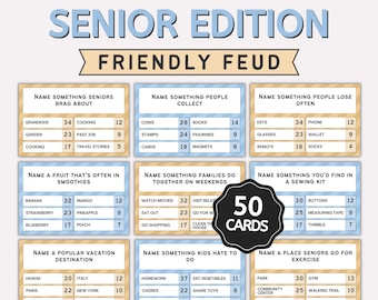 Senior Freundschaftsspiel: 50 Karten zum Ausdrucken, Senioren Spiele, Senioren Memory, Eisbrecher, Geburtstag