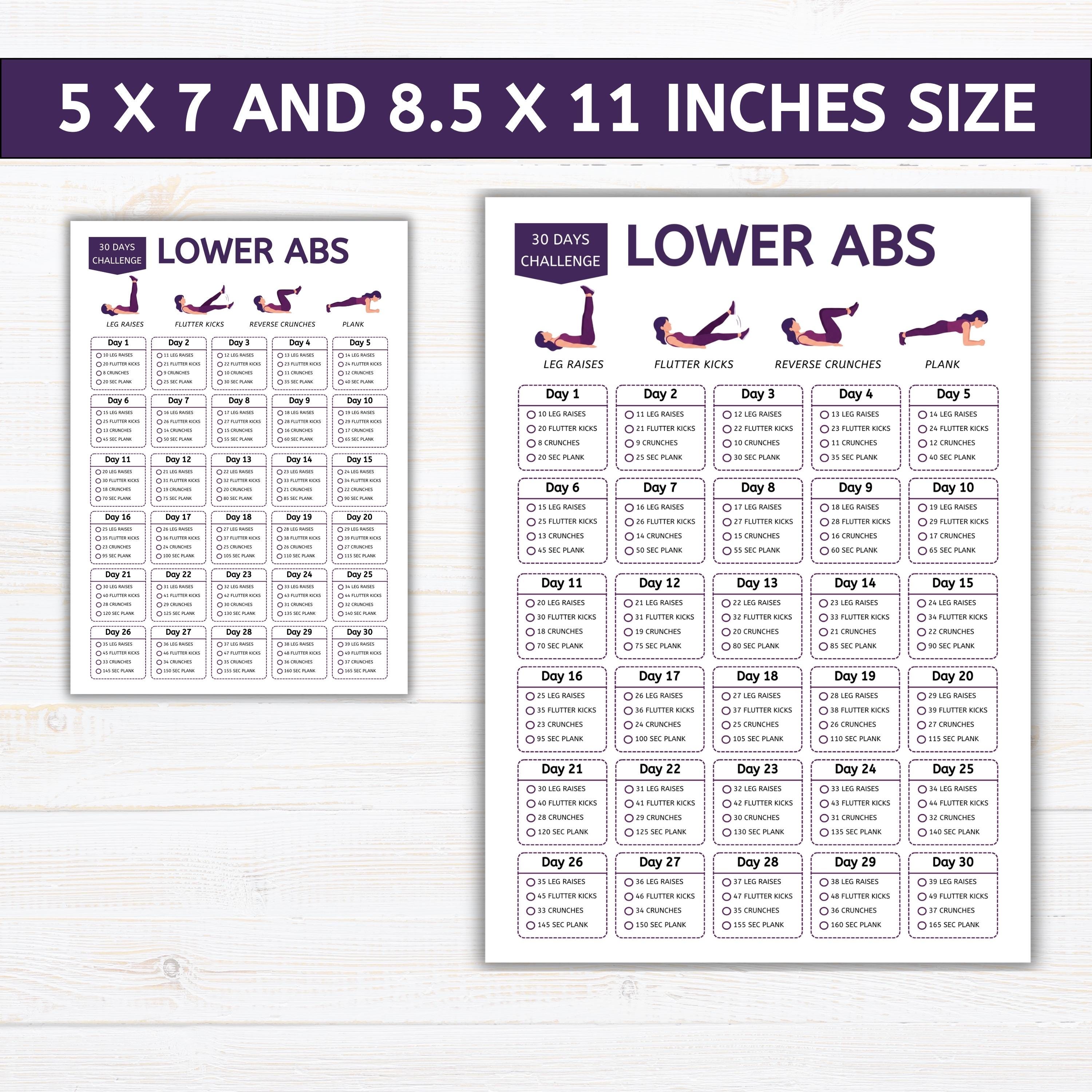 30 Workout Challenge Bundle: 30 Day Fitness Planner, Workout Tracker ...