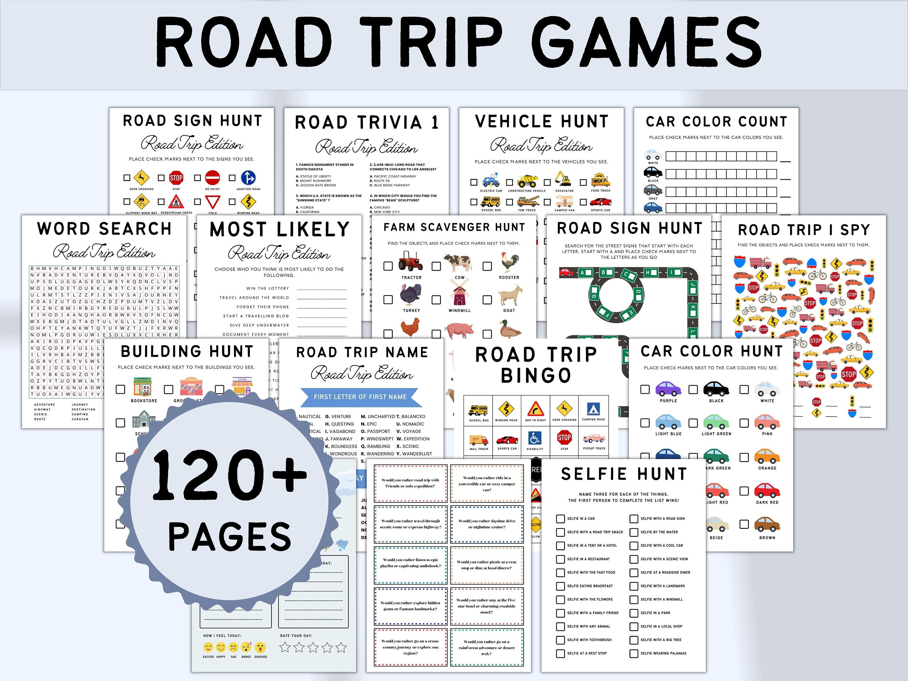 MEGA Road Trip Games & Activities Bundle