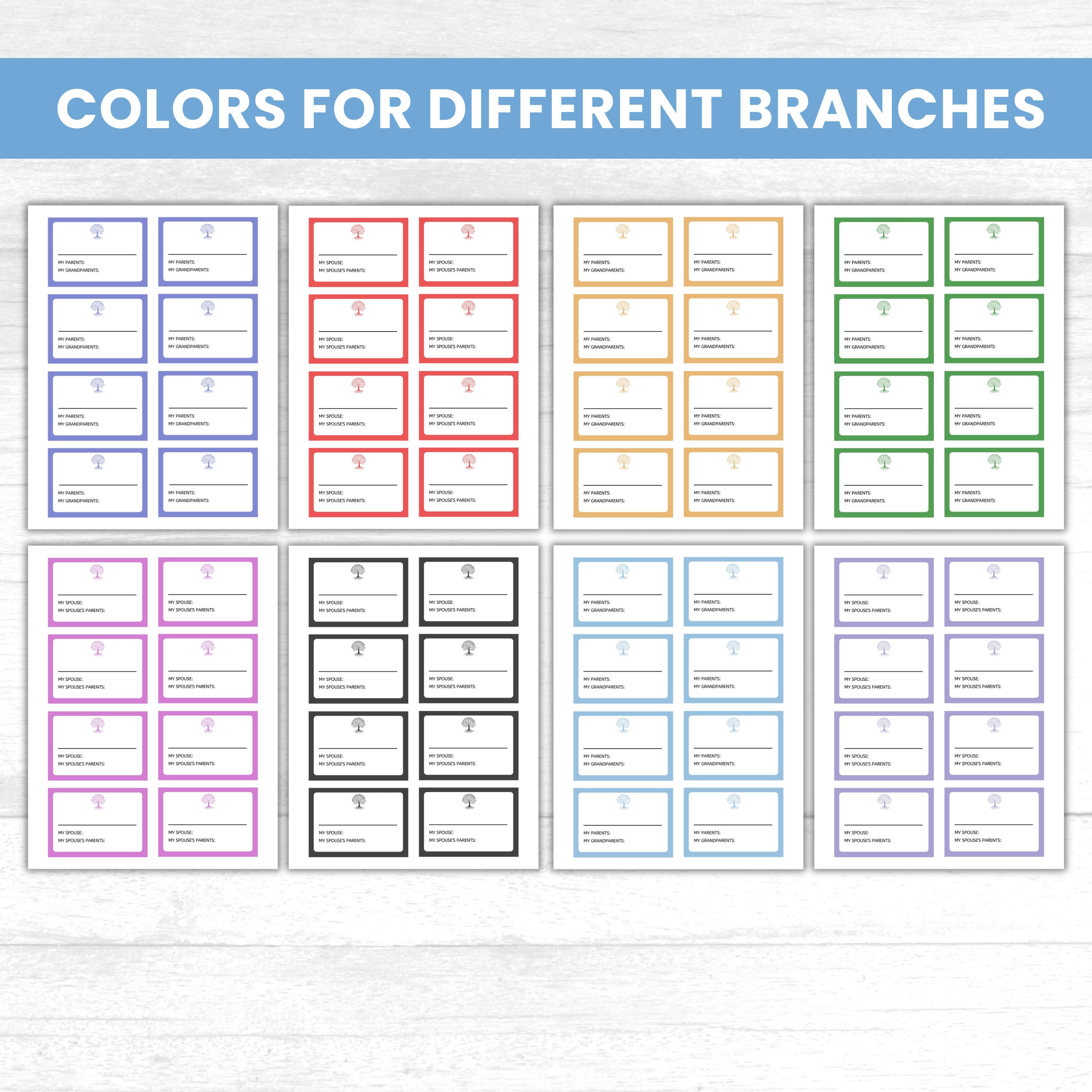 Family Reunion Name Tags, Avery Template, Reunion Nametags, Color-coded ...