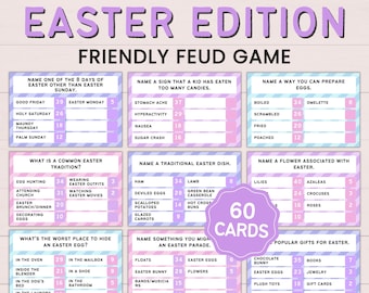 Pelea amistosa de Pascua, Pelea de trivia de Pascua, Noche de juegos de trivia de Pascua, Juego de pelea familiar de Pascua, Juego de pelea familiar de Pascua