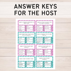 Gender Reveal Friendly Feud, Gender Reveal Games, Baby Gender Party Activity, Baby Shower Family Feud image 5