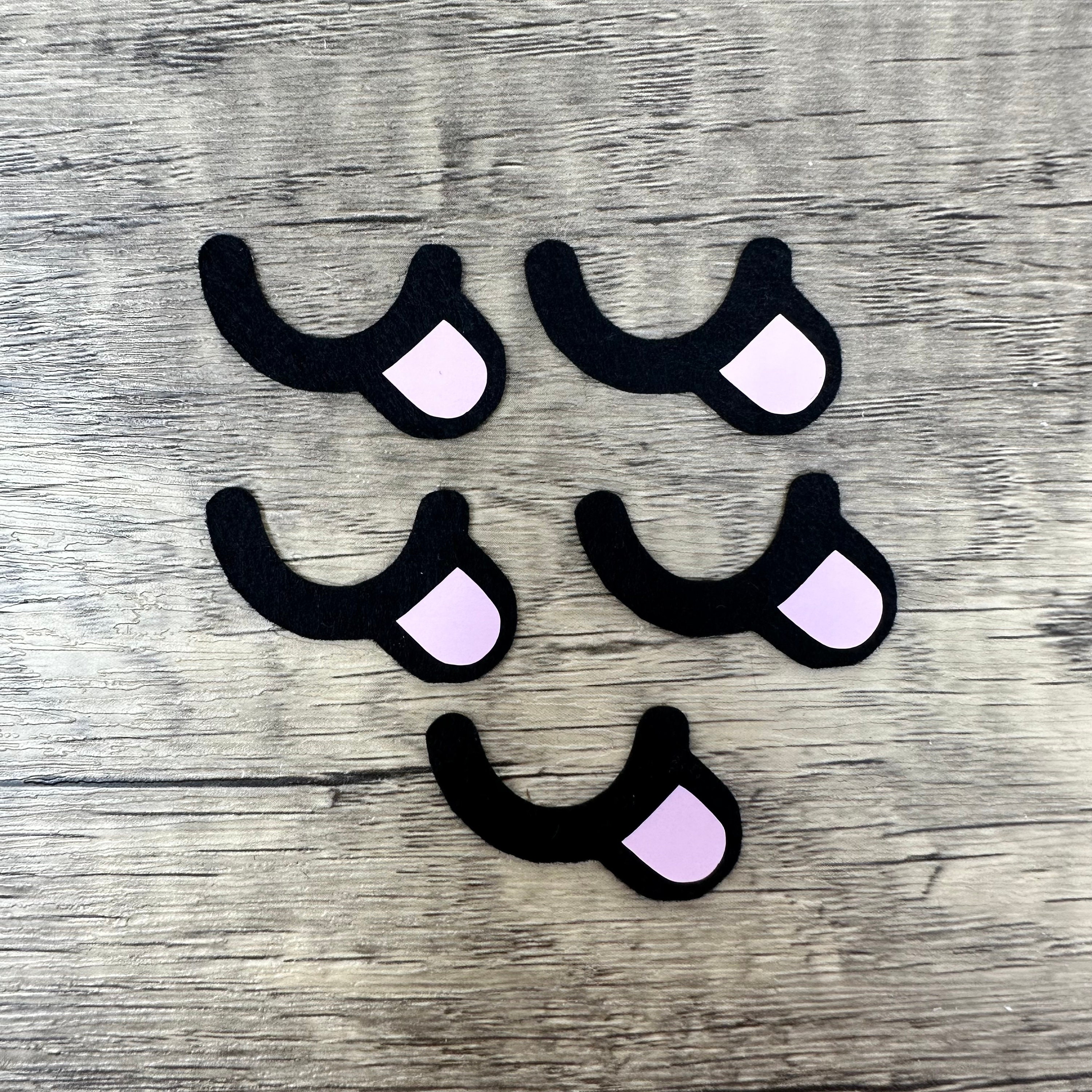 The felt eyes and noses that will be dropping tomorrow! 5pm EST