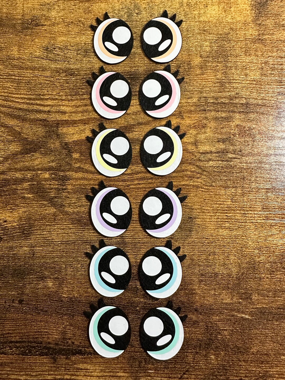 MUCUNNIA 11 Pairs 30 Mm Round Felt Eyes For Amigurumi With