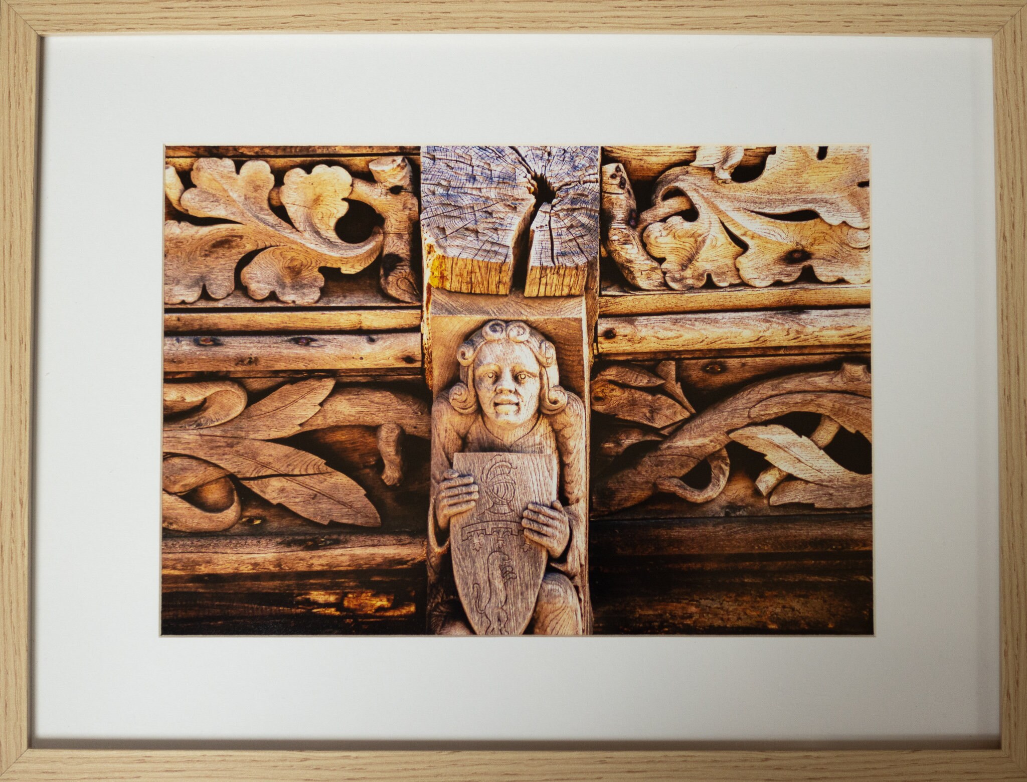 Photo Encadrée Médiéval de Bois