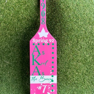 AKA Paddle, Personalized Sorority Paddle, Customized Paddle, Sorority Paddle, Custom Paddle, Alpha Kappa Alpha Paddle