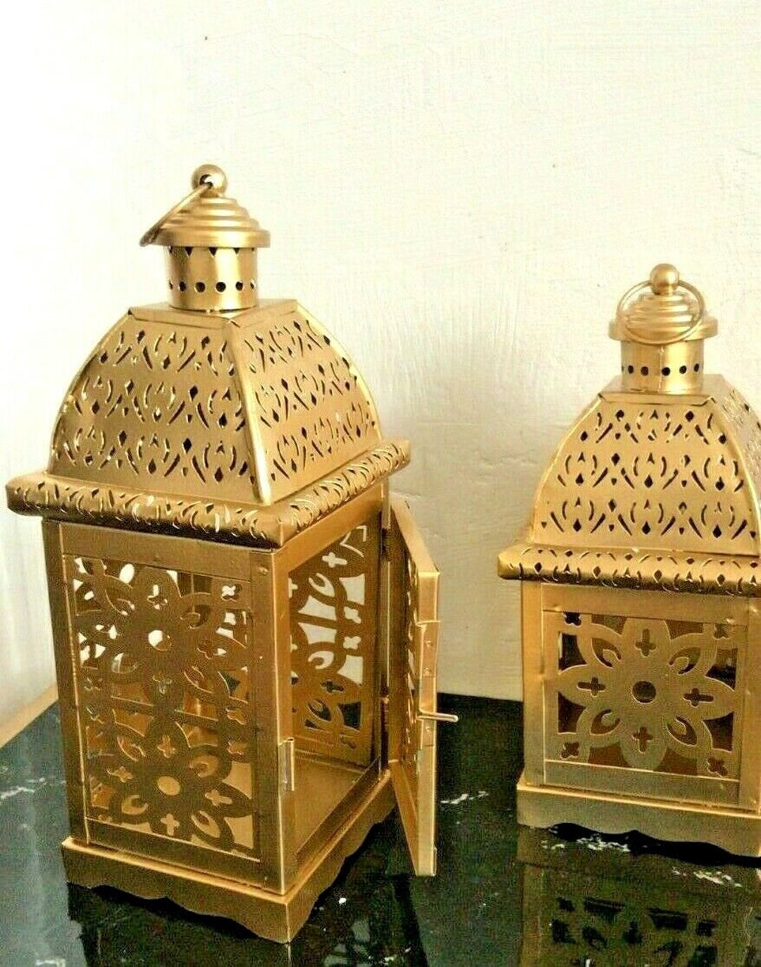 2xmoroccan French Style Lantern Tealight /candle Holder/ Etsy
